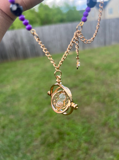 Ateez hourglass necklace, Ateez concert accessory, chromer, kpop jewelry, layered necklace