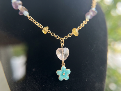 Jimin-Inspired Smeraldo Garden Marching Band Necklace | BTS Fan Merch | natural quartz, Rose quartz pendant